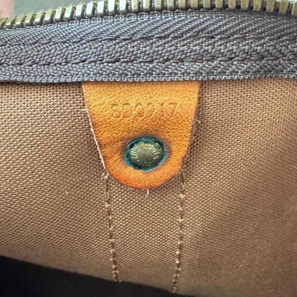 Louis Vuitton Monogram Keepall bandoulière 45 Canvas Leather Duffle Bag LV Lock - Picture 7 of 9